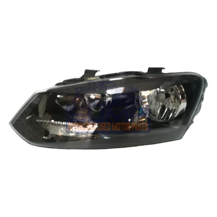 Headlamp Polo Hatch 14 - 17 Black - Trendline