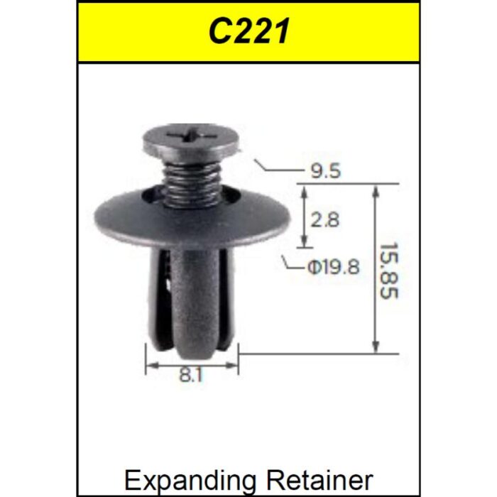 Clips Push Type Mazda