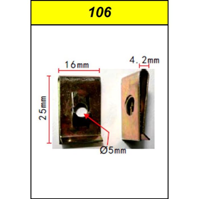 Clips Speed Nuts 10MM