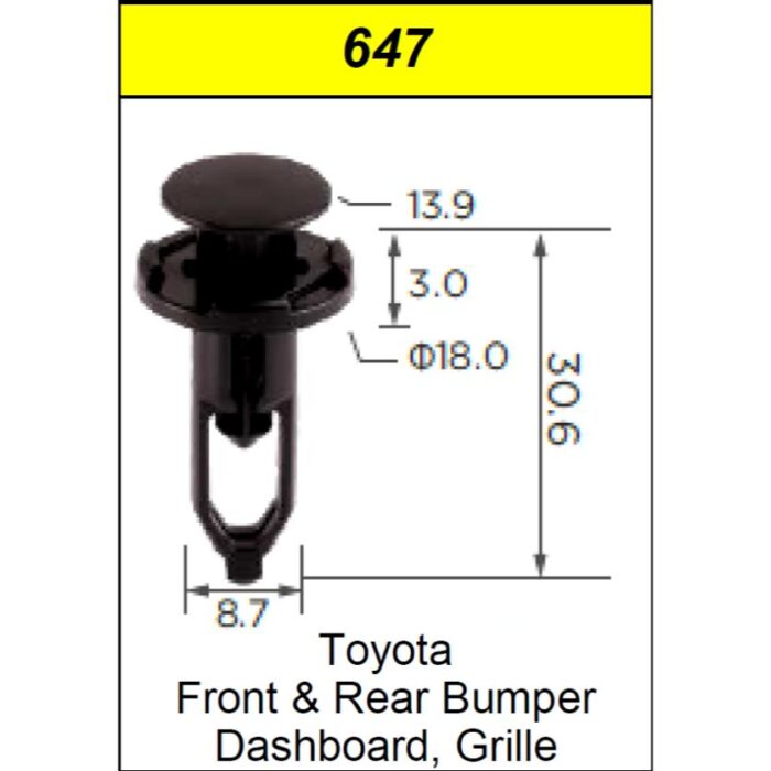 Clips Head Lamp Toyota