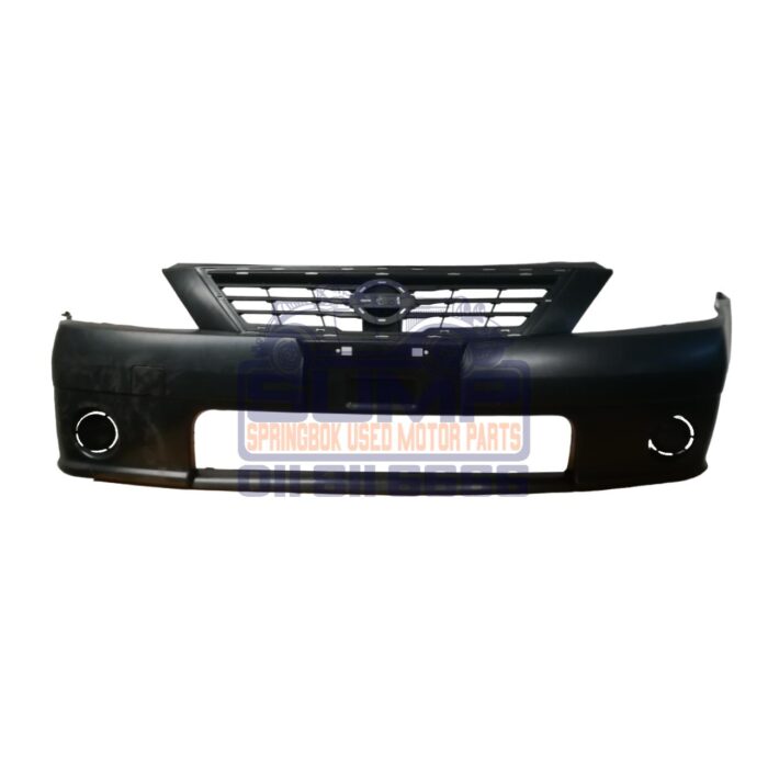 Bumper Front NP200 08 - Up Fixed Grill (BLACK HEADLAMPS)