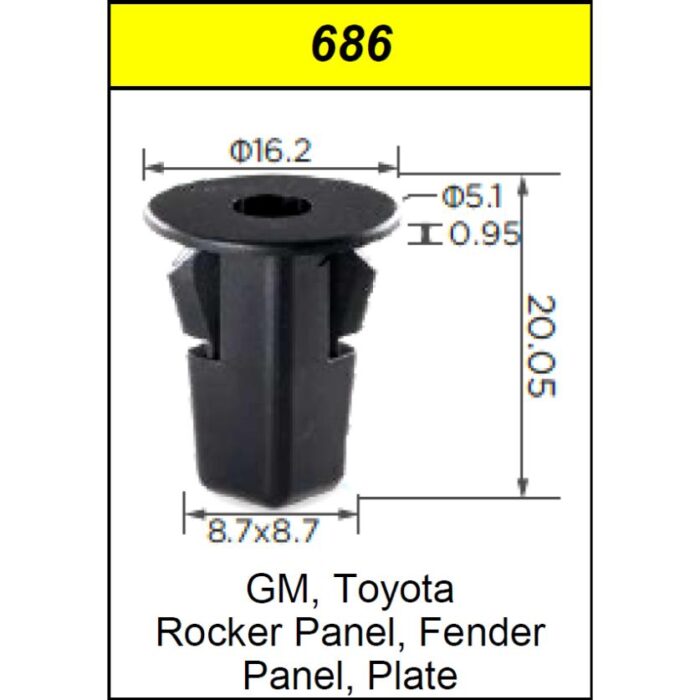 Clips Fender Toyota
