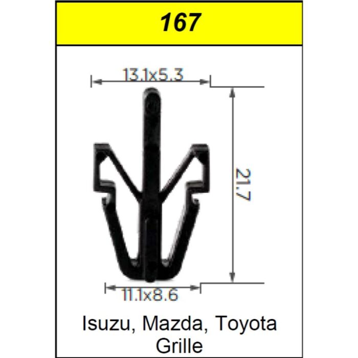 CLIPS GRILL TOYOTA