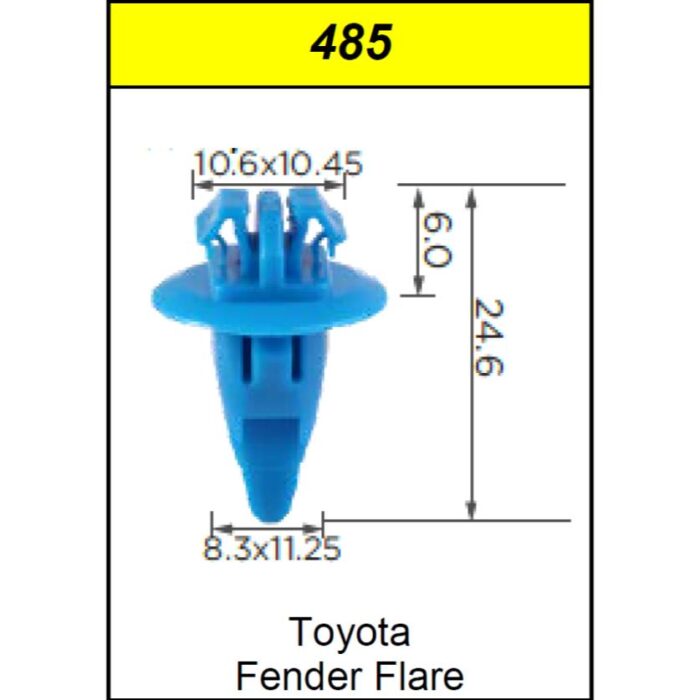 Clips Fender Flare Blue