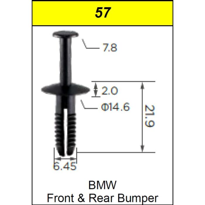 CLIPS BMW BUMPER