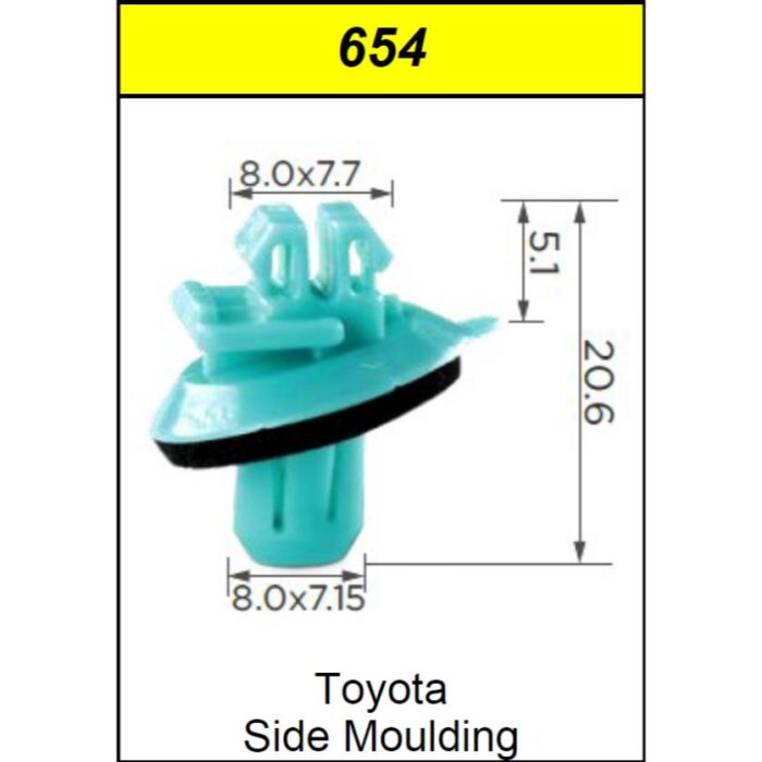 CLIPS TOYOTA SIDE MOULDING