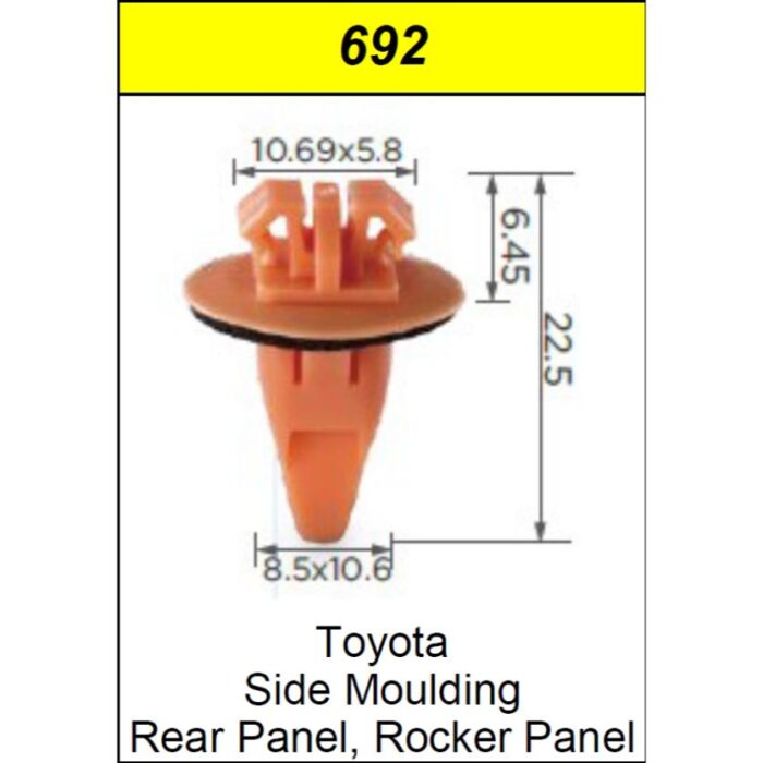 CLIPS MOULDING TOYOTA