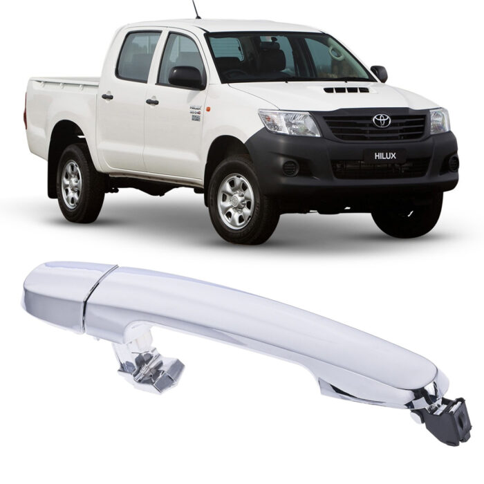 DOOR HANDLE REAR OUTER HILUX 05 - 15 CHROME ( L = R )