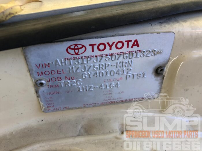 TOYOTA , LANDCRUISER DIESEL S / C , WHITE , 1997 ( 30718 ) - Image 11