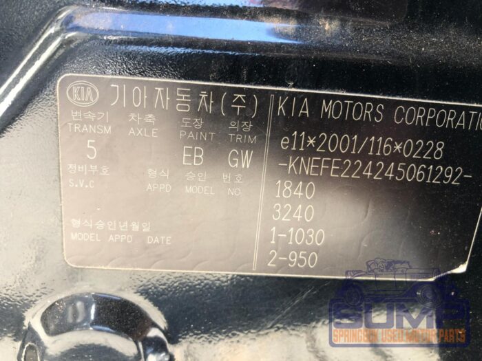 KIA , CERATO 2 . 0 CRDI , BLACK , 2004 ( 29916 ) - Image 10