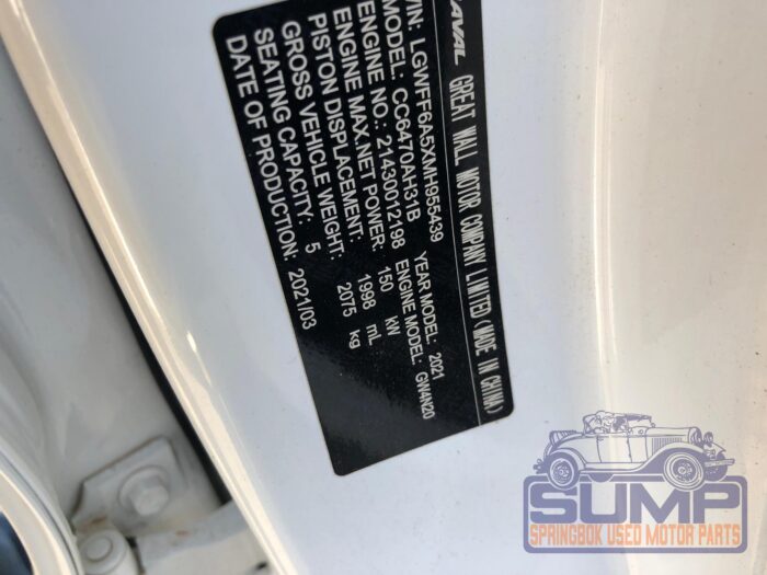 GWM , HAVAL H 6 2 . 0 T SUPER LUXURY 4 X 4 DCT , WHITE , 2021 ( 30024 ) - Image 11