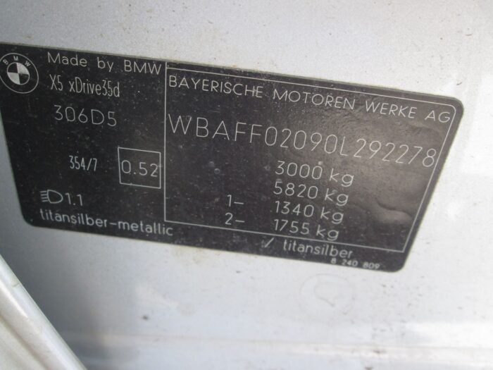 BMW , X 5 XDRIVE 35 S A / T ( E 70 ) , SILVER , 2009 ( 29258 ) - Image 7