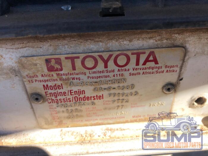 TOYOTA , COROLLA 160 16 V , WHITE , 1993 ( 29972 ) - Image 11