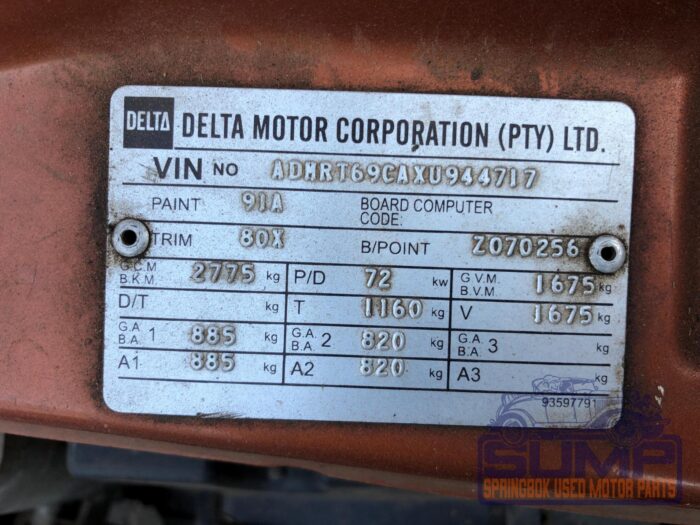 OPEL , ASTRA CLASSIC 1 . 6 CDE A / C , ORANGE , 2000 ( 29965 ) - Image 11