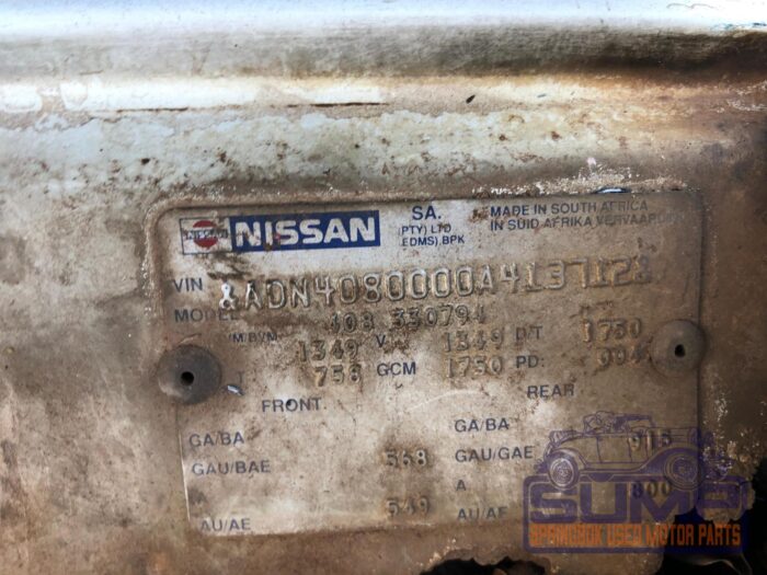 NISSAN , 1400 STD 5 SPEED ( 408 ) P / U S / C , WHITE , 1996 ( 29963 ) - Image 11