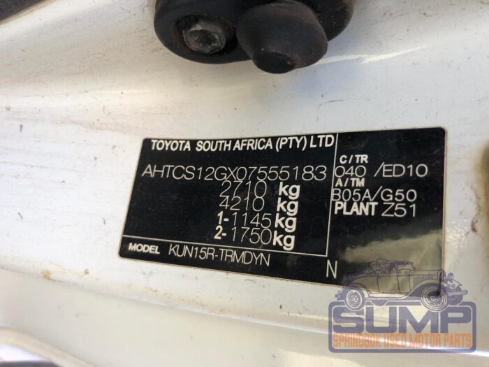 TOYOTA , HILUX 2 . 5 D - 4 D P / U S / C , WHITE , 2011 ( 30071 ) - Image 9