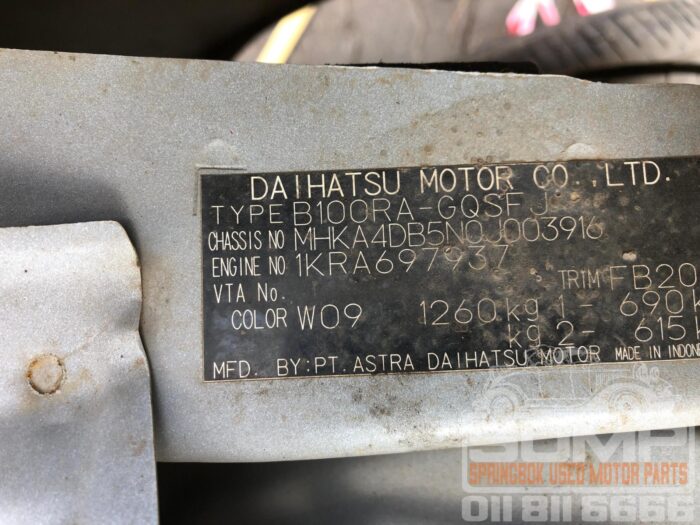 TOYOTA , AGYA 1 . 0 A / T , WHITE , 2022 ( 30671 ) - Image 10
