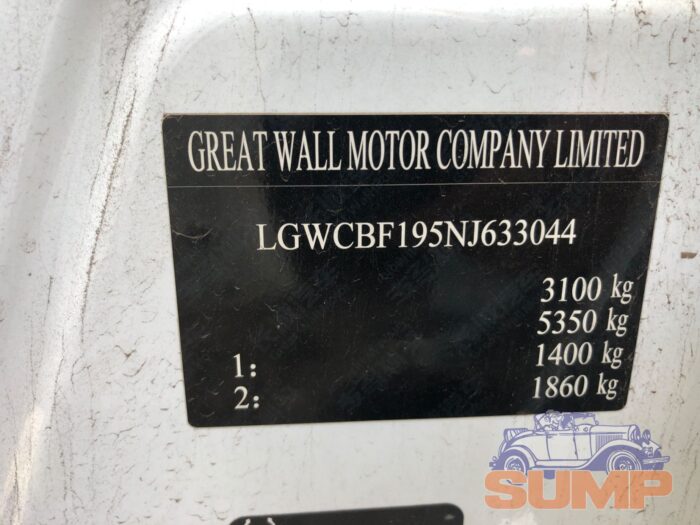 GWM , P SERIES 2 . 0 TD LS A / T D / C , WHITE , 2022 ( 29690 ) - Image 11