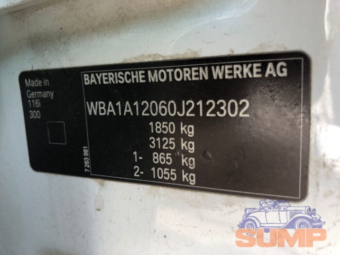 BMW , 116 A / T F 20 , WHITE , 2013 ( 29708 ) - Image 11