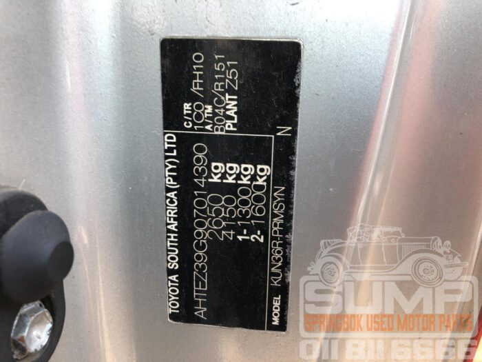 TOYOTA , HILUX 3 . 0 D - 4 D RAIDER R / B D / C , SILVER , 2009 ( 30733 ) - Image 11