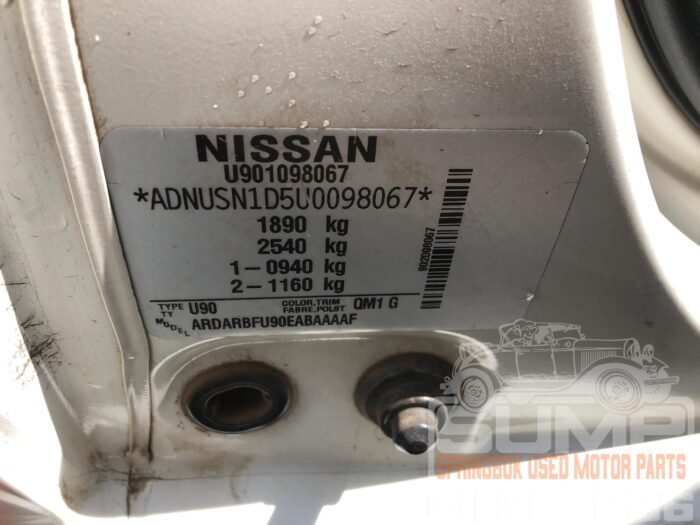 NISSAN , NP 200 1 . 06 P / U S / C , WHITE ( 30801 ) - Image 7