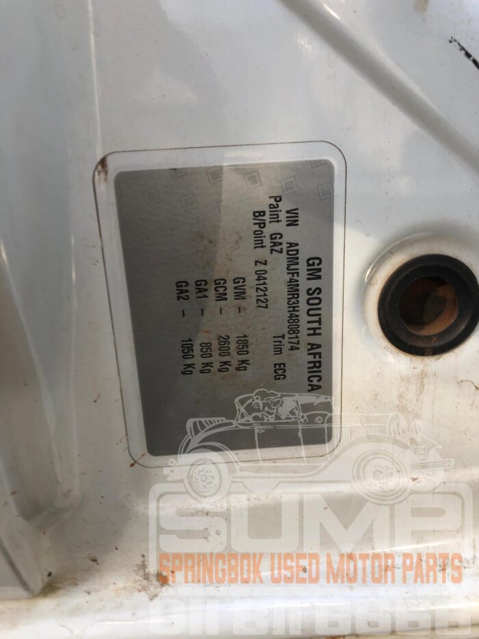 CHEVROLET , UTILITY 1 . 4 A / C P / U S / C , WHITE ( 30827 ) - Image 8