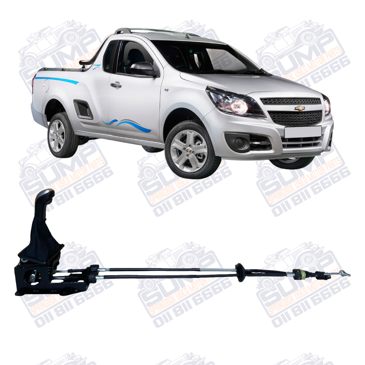 GEAR LEVER ASSEMBLY CHEVROLET UTILITY 12 - UP ( GRAY HANDEL )