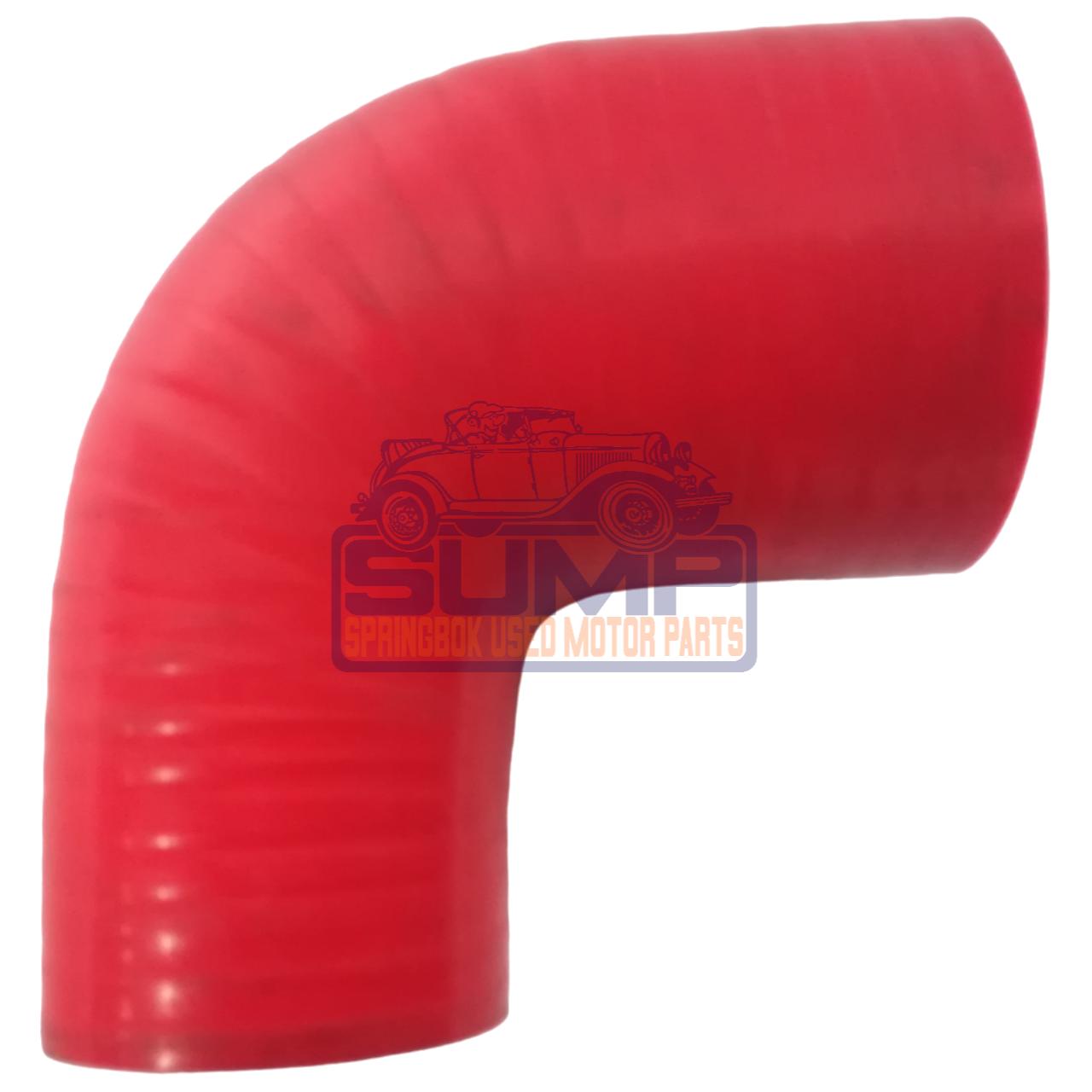SILICONE 90 DEG TRANS HOSE 50 MM / 63 MM - RED