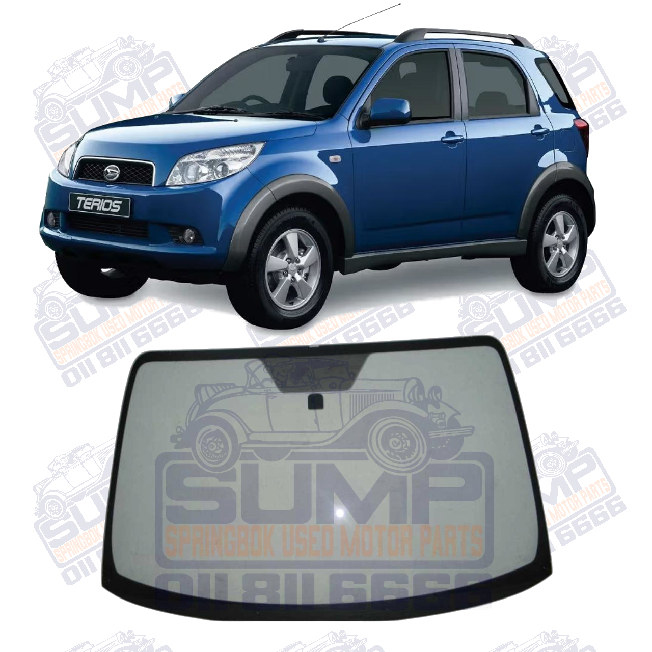 WINDSCREEN DAIHUTSU TERIOS 06 - UP 5 SEATER