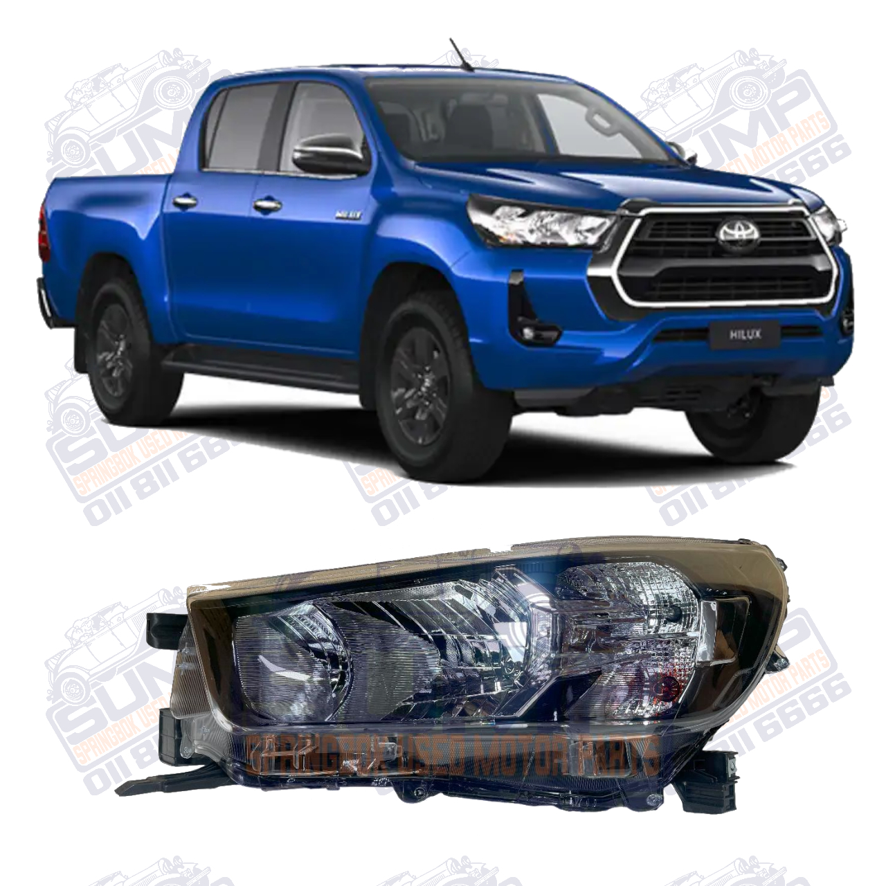 HEADLAMP HILUX ELECTRONIC ( EXCLUD MOTOR ) HALOGEN 20 - UP - LEFT