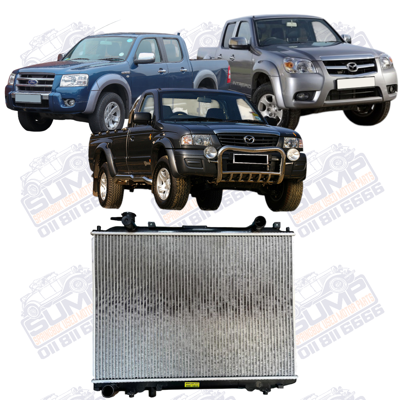 RADIATOR FORD RANGER / MAZDA DRIFTER / BT 50 2 . 5 32 MM 00 - 06 ( TURBO ) MANUAL