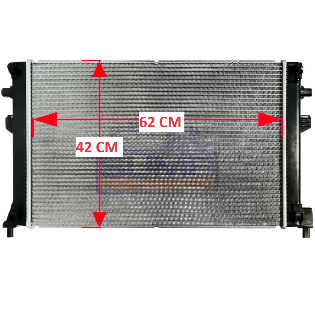RADIATOR AUTOMATIC = MANUAL FRONT VOLKSWAGEN GOLF 7 14 - 17 1 . 0 T / 1 . 2 T / 1 . 4 T // AUDI A 3 1 . 0 T / 2 T / 4 T / 1 . 6 D 14 - 21 // AUTOMATIC Q 2 1 . 0 T / 1 . 4 T / 2 . 0 D 17 - UP - Image 3