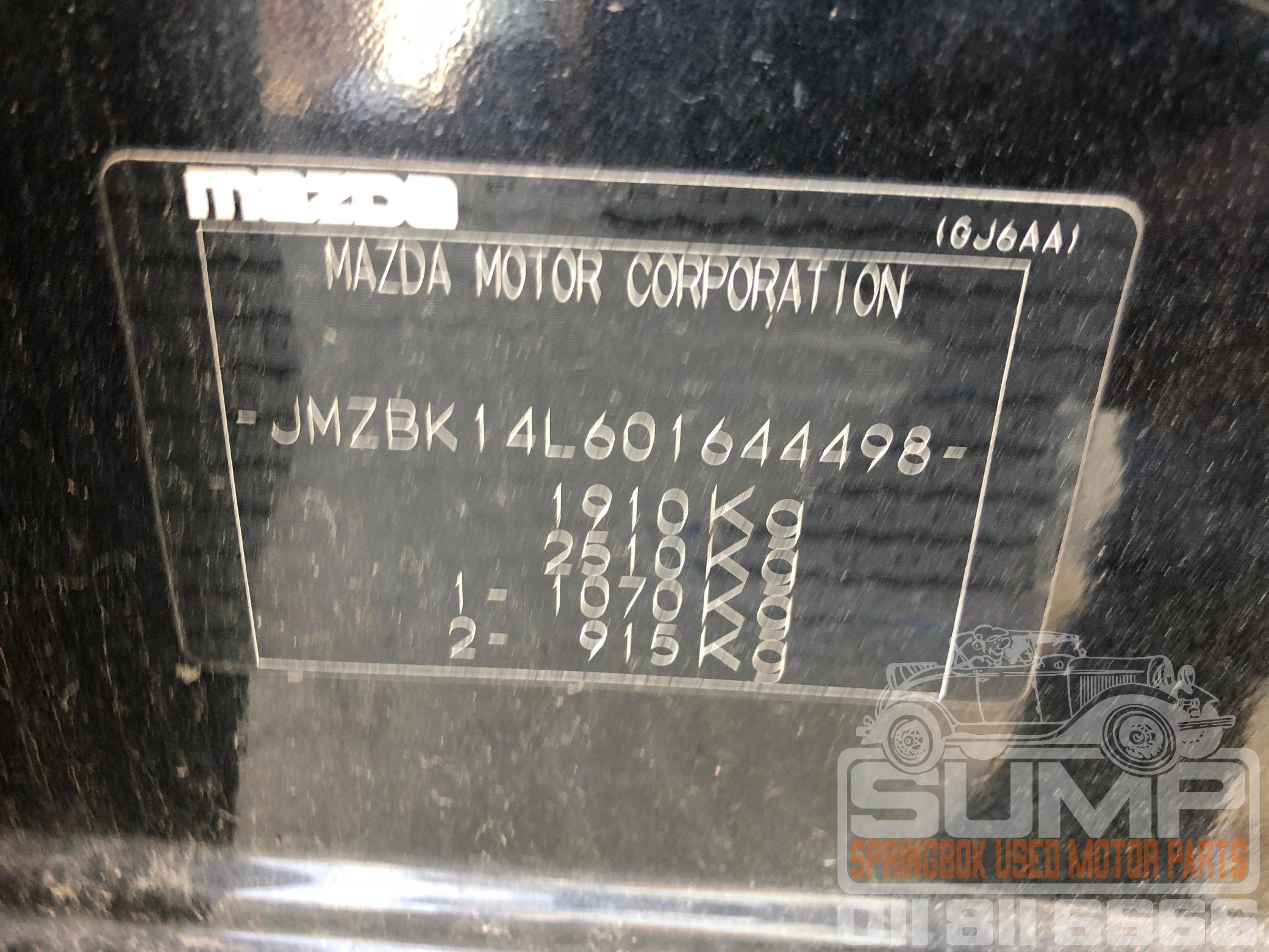 MAZDA , MAZDA 3 2 . 3 MPS , BLACK , 2007 ( 30667 ) - Sump