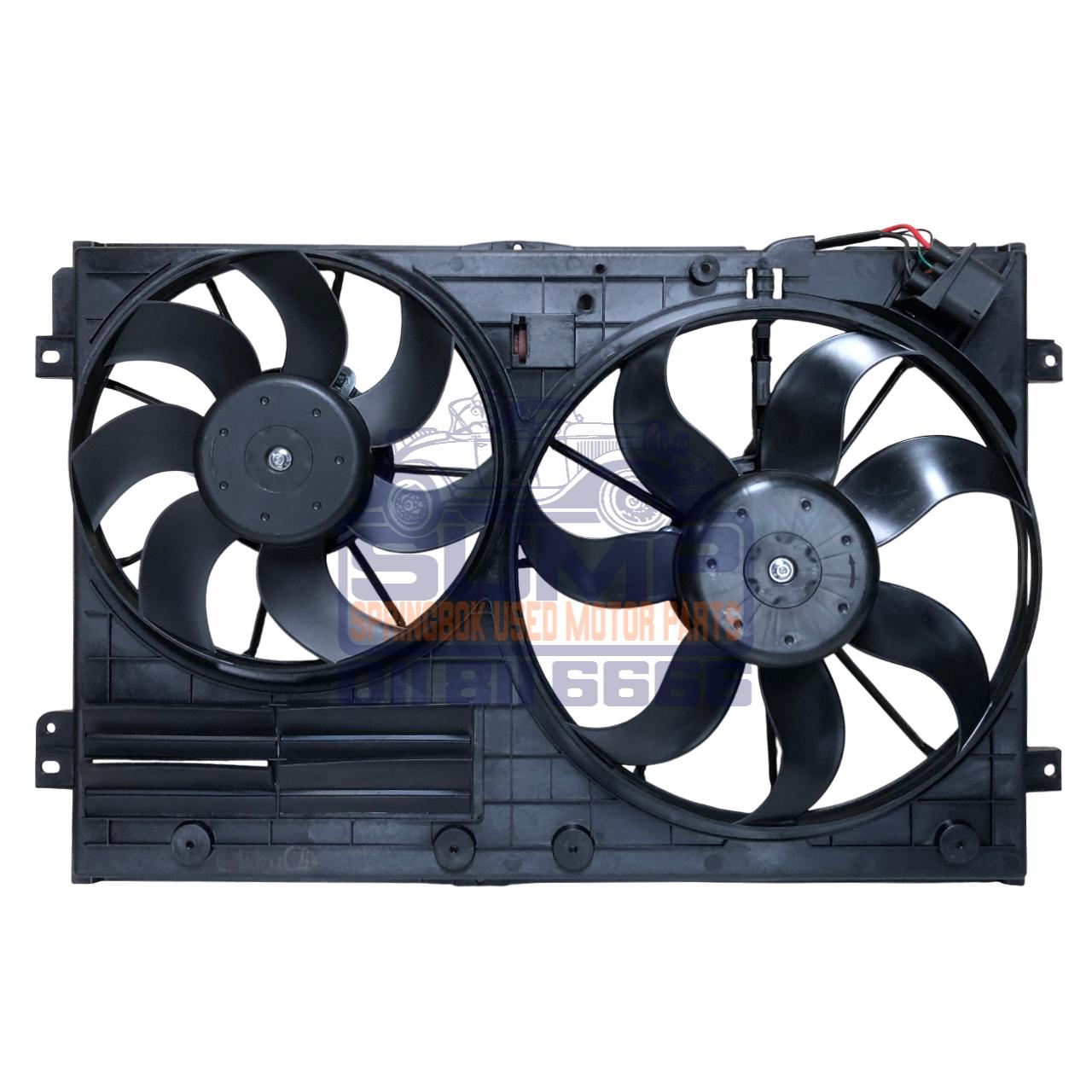 FAN ASSEMBLY WITH AIRCON VOLKSWAGEN JETTA 6 1 . 2 T / 1 . 4 T 11 - 18 // GOLF 6 1 . 4 T 09 - 12 // CADDY 1 . 6 16 - 21 // GOLF 5 1 . 6 / 2 . 0 / 1 . 9 D / 2 . 0 D 04 - 08 // JETTA 5 1 . 6 / 2 . 0 / 1 . 9 D 06 - 10 // BEETLE 1 . 2 T / 1 . 4 T 12 - 19 // TIGUAN 1 . 4 T 90 KW 12 - 15 // AUDI A 3 1 . 4 T / 1 . 8 T 04 - 12 - Image 2