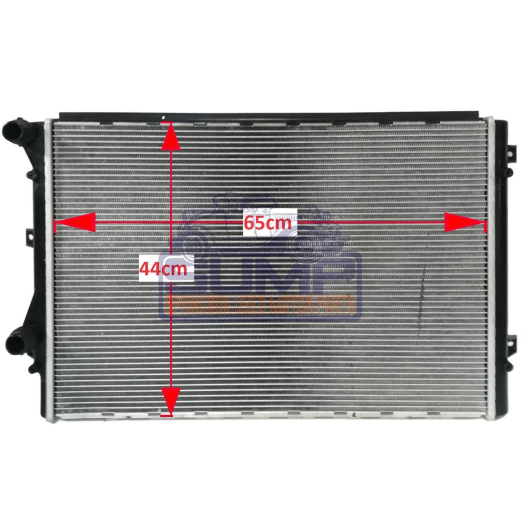 RADIATOR AUTOMATIC = MANUAL VOLKSWAGEN GOLF 6 2 . 0 GTI 155 KW 09 - 12 // CADDY 1 . 9 D / BJB 440 MM 05 - 10 // TOURAN 1 . 4 T 103 KW 10 - 15 // PASSAT 1 . 8 T 11 - 15 // CC 2 . 0 T 09 - 16 // EOS 2 . 0 T 147 KW 09 - 12 // SCIROCCO 2 . 0 T 147 KW // AUDI TT 2 . 0 T 155 KW 07 - 14 - Image 3
